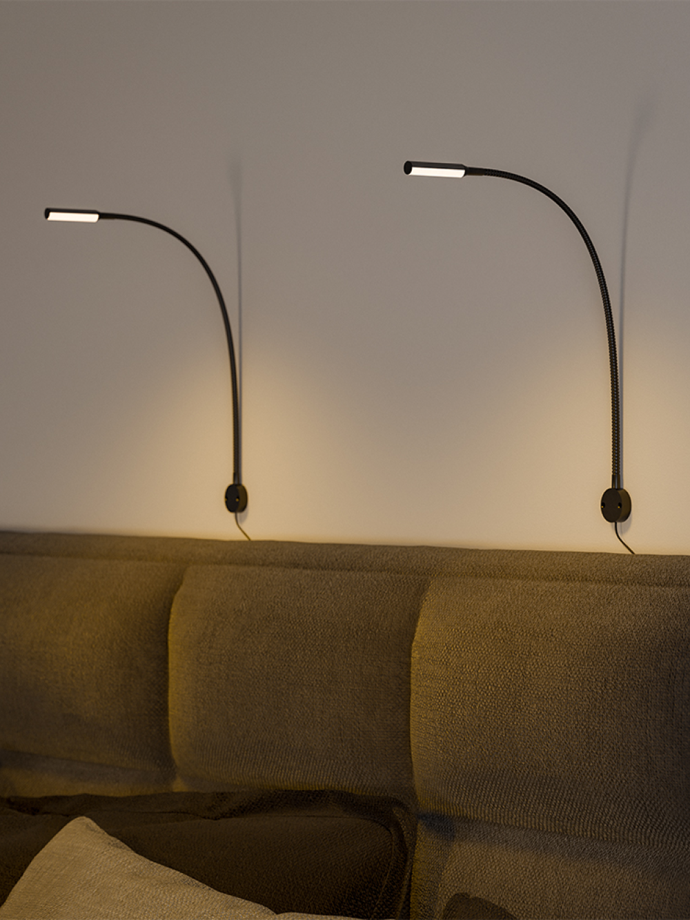 Bed Leeslamp - Muurmontage - Zwart