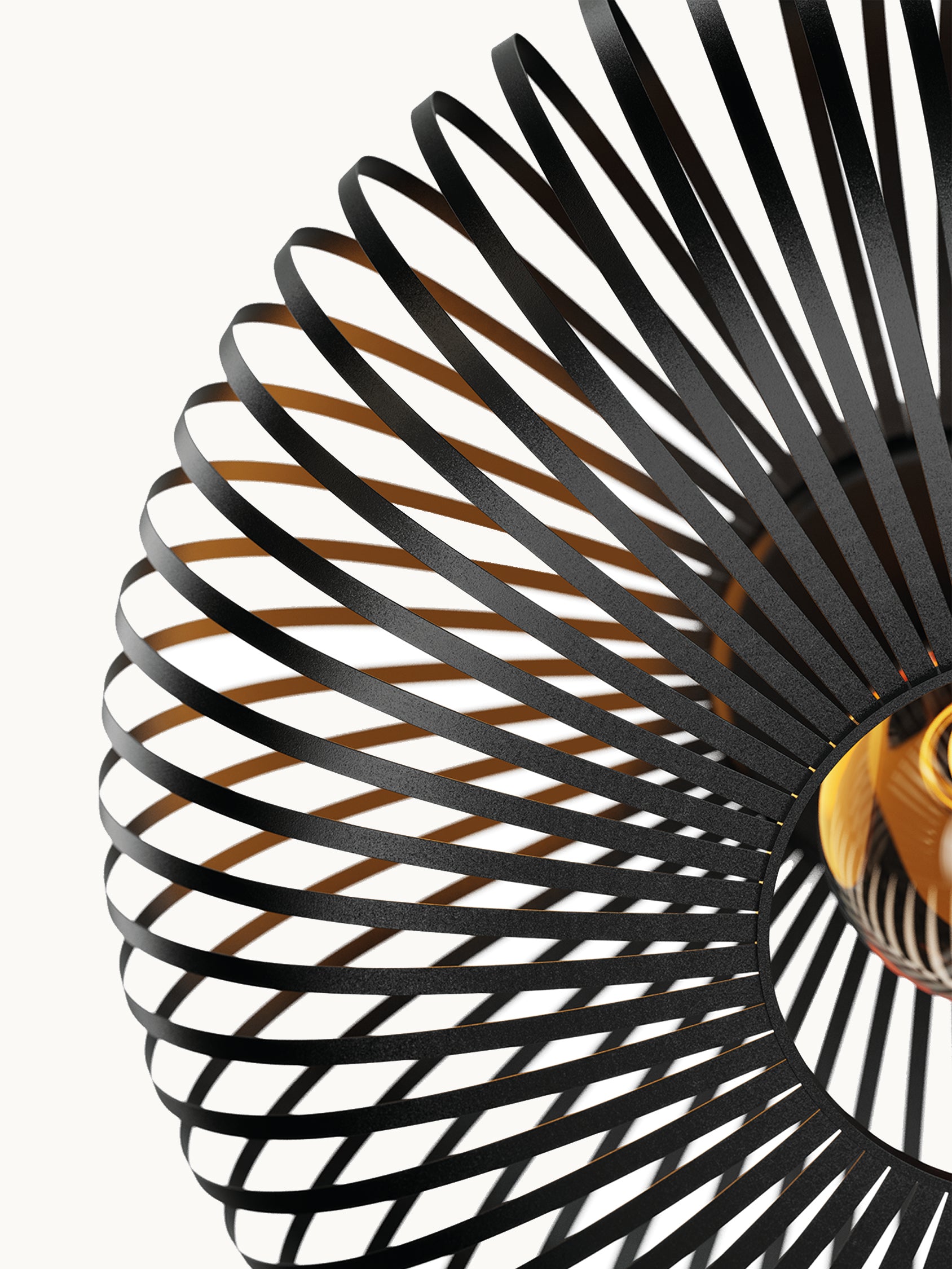 Plafondlamp Arcadia - 40cm - Zwart